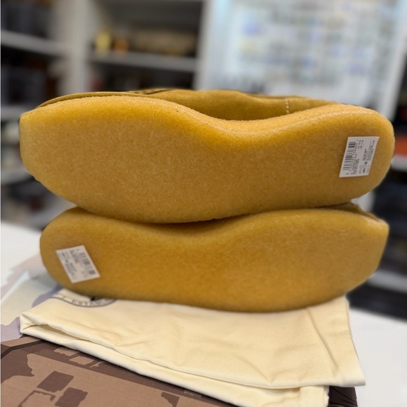 Clarks Mustard Suede Rossendale Shoes main image 7